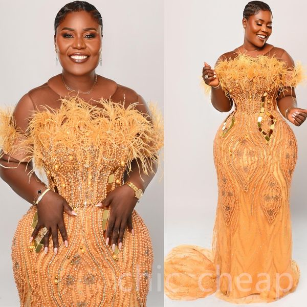 2024 Aso Ebi Plus Size Gold Mermaid Prom Dress Pearls Crystals Evening Formal Party Second Reception 50th Birthday Engagement Thanksgiving Gowns Dresses ZJ34, Water melon
2024 Aso Ebi Plus Size Gold Mermaid Prom Dress Pearls Crystals Evening Formal Party Second Reception 50th Birthday Engagement Thanksgiving Gowns Dresses ZJ34, Water melon