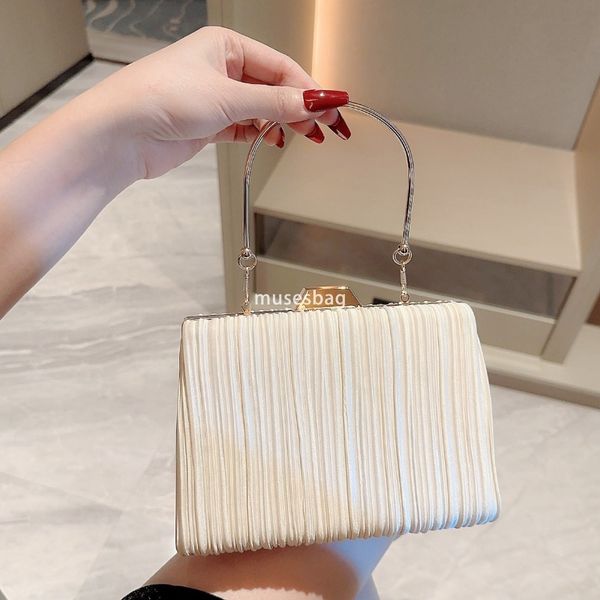 Designer Ladies, Celebrities, Temperament Dinner, High end, High end, Pleated Fashion Women Bag Handheld Versatile Classic and Evening Dress Small Square Bag, Beige
Designer Ladies, Celebrities, Temperament Dinner, High end, High end, Pleated Fashion Women Bag Handheld Versatile Classic and Evening Dress Small Square Bag, Beige