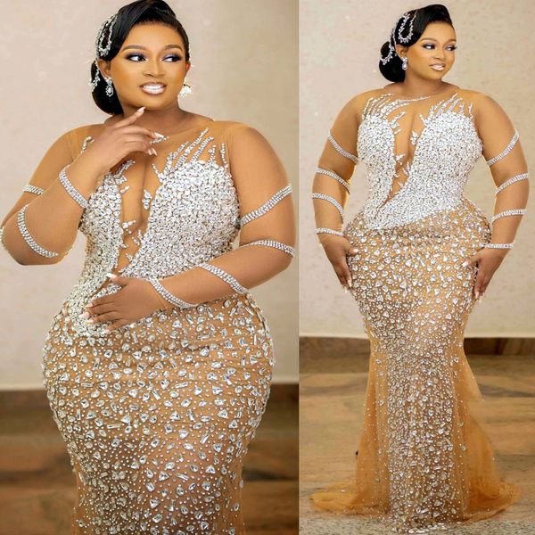 2024 Aso Ebi Plus Size Champagne Illusion Mermaid Prom Dress Crystals Sexy Evening Party Second Reception 50th Birthday Engagement Thanksgiving Gowns Dresses ZJ52, Red
2024 Aso Ebi Plus Size Champagne Illusion Mermaid Prom Dress Crystals Sexy Evening Party Second Reception 50th Birthday Engagement Thanksgiving Gowns Dresses ZJ52, Red