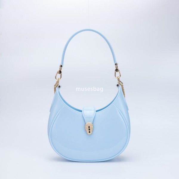 Niche Design Fashion PVC Handheld Jelly Bag New Versatile Crossbody Bag Women Big Bag Women Half Month Bag Underarm Bag, Sky blue
Niche Design Fashion PVC Handheld Jelly Bag New Versatile Crossbody Bag Women Big Bag Women Half Month Bag Underarm Bag, Sky blue