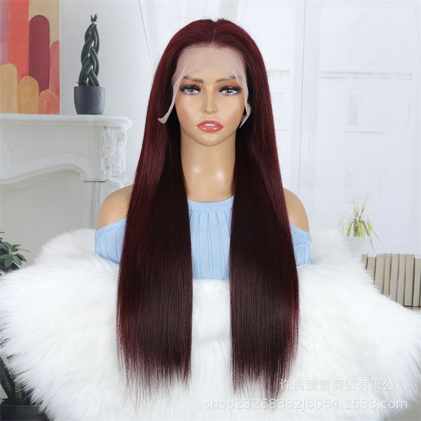 250% Wholesale density 5*5 forehead lace straight hair wig dark red 99j wig hood human hair wig glueless 26 inches, Burgundy
250% Wholesale density 5*5 forehead lace straight hair wig dark red 99j wig hood human hair wig glueless 26 inches, Burgundy