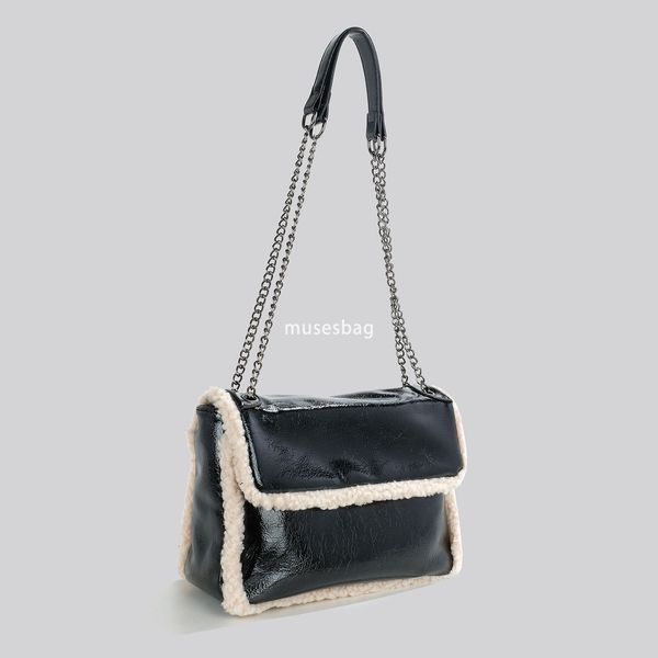 Internet famous postman bag high-end texture niche plush bag women new fashionable plush one shoulder crossbody stray bag, Black
Internet famous postman bag high-end texture niche plush bag women new fashionable plush one shoulder crossbody stray bag, Black