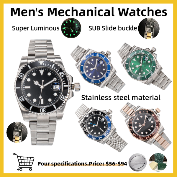 watch men's watch mechanical ceramic watch all stainless steel swimming watch sapphire luminous watch business casual montre 2813 automatic watches, Blue
watch men's watch mechanical ceramic watch all stainless steel swimming watch sapphire luminous watch business casual montre 2813 automatic watches, Blue