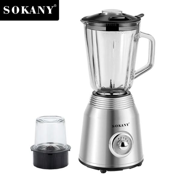 Houselin 800W Professional Blender and Food Processor Combo for Smoothies, Shakes, with Coffee Bean Grinder Function