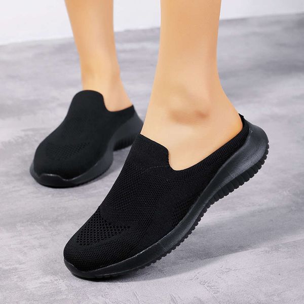 Mules 2022 Half Shoes For Women Sandals Summer Ladies Loafers Slippers Mesh Breathable Sandals Clogs Woman Flats Mule Big Size, Black
Mules 2022 Half Shoes For Women Sandals Summer Ladies Loafers Slippers Mesh Breathable Sandals Clogs Woman Flats Mule Big Size, Black