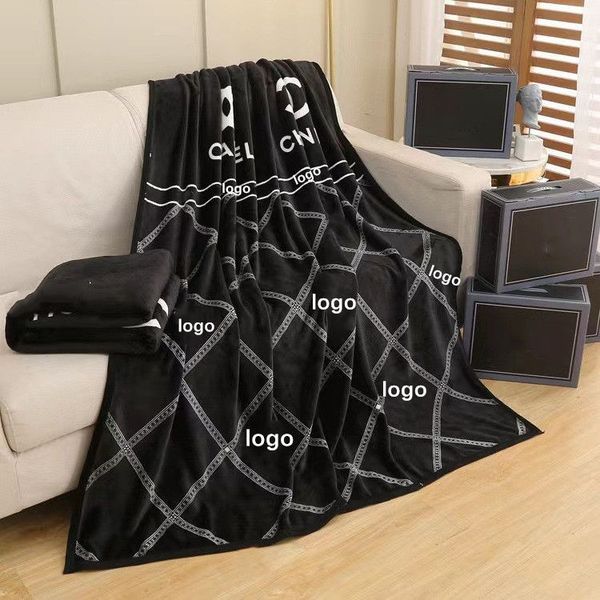 Black Designer White Letter Leisure Travel Shawl Office Air Conditioning Cover Europe Plaid Blanket Decorative blanket
Black Designer White Letter Leisure Travel Shawl Office Air Conditioning Cover Europe Plaid Blanket Decorative blanket