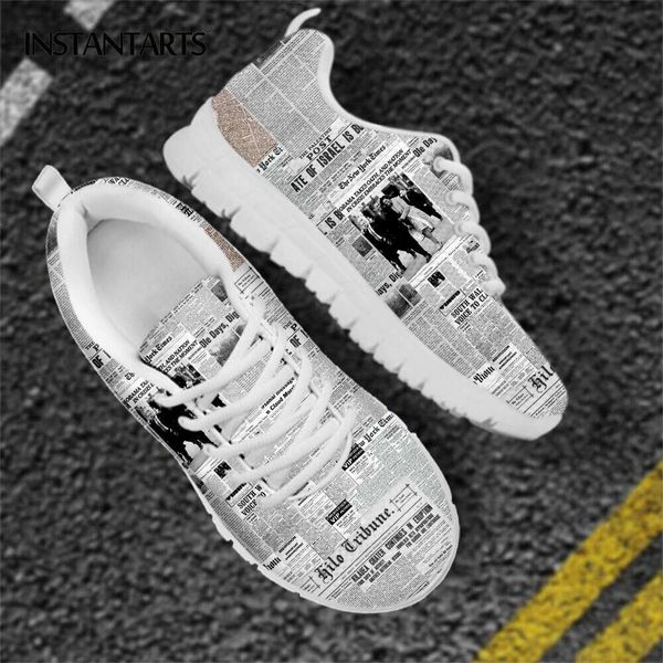 Vintage Newspaper Print Lace up Sneaker Casual Shoes for Women Light Walk Flat Running Jogging Shoe Breathable Mesh Footwear, Customaq
Vintage Newspaper Print Lace up Sneaker Casual Shoes for Women Light Walk Flat Running Jogging Shoe Breathable Mesh Footwear, Customaq