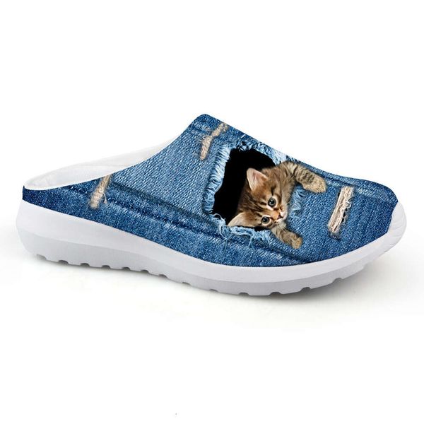 Cute Cat Denim Print Half Shoes For Women Sandals Slip-On Flats Summer Beach Shoes Female Loafers Slippers Woman Mules Femme, Ca4915ca
Cute Cat Denim Print Half Shoes For Women Sandals Slip-On Flats Summer Beach Shoes Female Loafers Slippers Woman Mules Femme, Ca4915ca