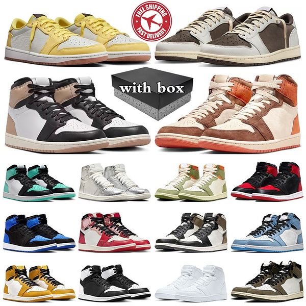 With Box 1s basketball shoes 1 low mens sneakers j1 Canary Reverse Mocha Latte Black Phantom Satin Bred womens trainers sports, Beige
With Box 1s basketball shoes 1 low mens sneakers j1 Canary Reverse Mocha Latte Black Phantom Satin Bred womens trainers sports, Beige