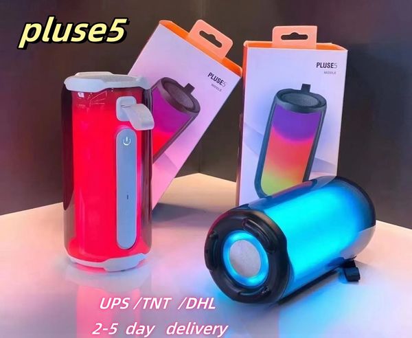 2024Pulse Bluetooth Speaker, Portable Waterproof Bass Wireless Speaker with Deep Bass, Outdoor Speakers for Home, Party, Travel - Black