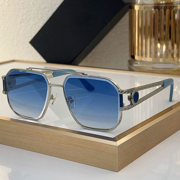 New Mens Designer Sunglasses 6784 Casual Square Pilot Sunglasses Metal Frame Triangle Mirror Leg Hollow Design Mens Fashion glasses 100% UV Protection
New Mens Designer Sunglasses 6784 Casual Square Pilot Sunglasses Metal Frame Triangle Mirror Leg Hollow Design Mens Fashion glasses 100% UV Protection