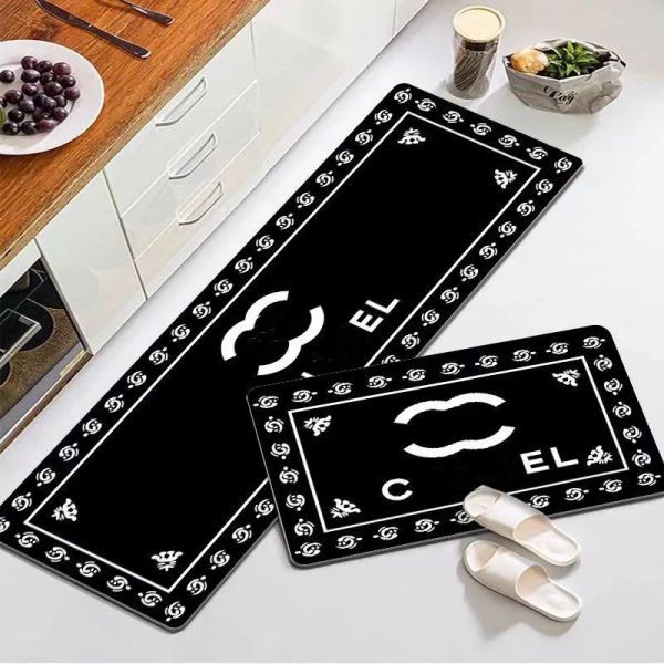 2026 New Designer Carpet, Bathroom, Kitchen Classic Print, Foyer Floor Mat, Bathroom Water perfume Absorbing And Non cologne Slip Home Decoration Free Shippin