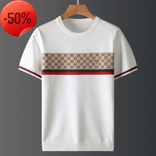 Mens t Shirts 2024 Plus Size Autumn Half Sleeve Sweater Short T-shirt Bee Jacquard Embroidery Casual Line Top Large, Gray
Mens t Shirts 2024 Plus Size Autumn Half Sleeve Sweater Short T-shirt Bee Jacquard Embroidery Casual Line Top Large, Gray