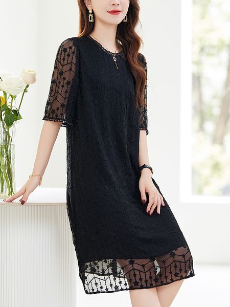 skirts for women Pure silk high-end dress, mulberry silk light luxury, heavy industry embroidered lace dress, Black
skirts for women Pure silk high-end dress, mulberry silk light luxury, heavy industry embroidered lace dress, Black