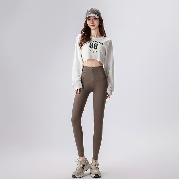 pants for women Breasted shark pants for women's outerwear, zippered waist tightening, high waist lifting, yoga and fitness Barbie pants, Light tan
pants for women Breasted shark pants for women's outerwear, zippered waist tightening, high waist lifting, yoga and fitness Barbie pants, Light tan