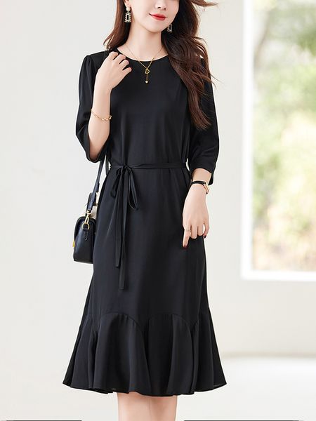 skirts for women French niche design feeling silk fish tail ruffle edge dress, mulberry silk light luxury loose fitting dress, Black
skirts for women French niche design feeling silk fish tail ruffle edge dress, mulberry silk light luxury loose fitting dress, Black