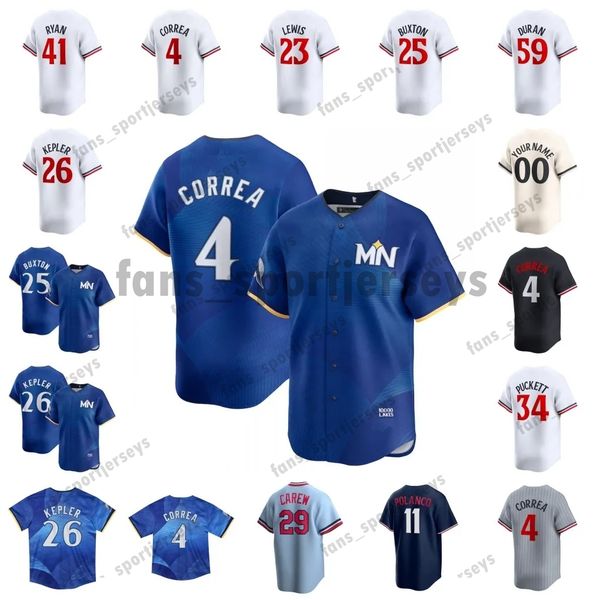 2024 City connect Jersey Carlos Correa Royce Lewis Byron Buxton Emmanuel Rodriguez Max Kepler Julien Miranda Kirby Puckett Lopez Vazquez Jeffers Farmer Jenkins