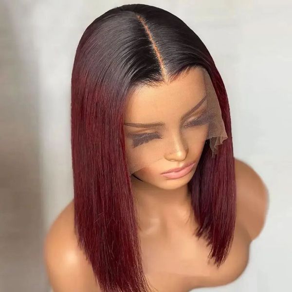 Burgundy 1B/99J Short Straight Bob Human Hair Wigs Brazilian Lace Front Human Hair Wigs Pre Plucked T Part Lace Wigs Remy Hair 231227 Fscte, Ombre color
Burgundy 1B/99J Short Straight Bob Human Hair Wigs Brazilian Lace Front Human Hair Wigs Pre Plucked T Part Lace Wigs Remy Hair 231227 Fscte, Ombre color