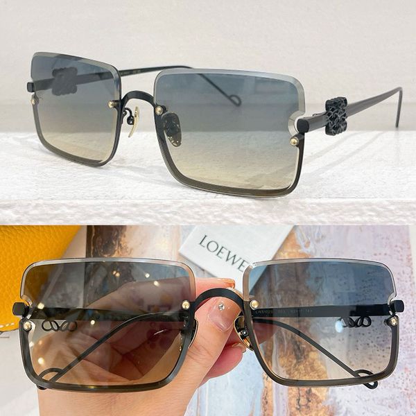 New Womens designer frameless sunglasses LW5102 new leg black metal hook design UV400 protective gradient lens Womens rectangular frameless sunglasses
New Womens designer frameless sunglasses LW5102 new leg black metal hook design UV400 protective gradient lens Womens rectangular frameless sunglasses