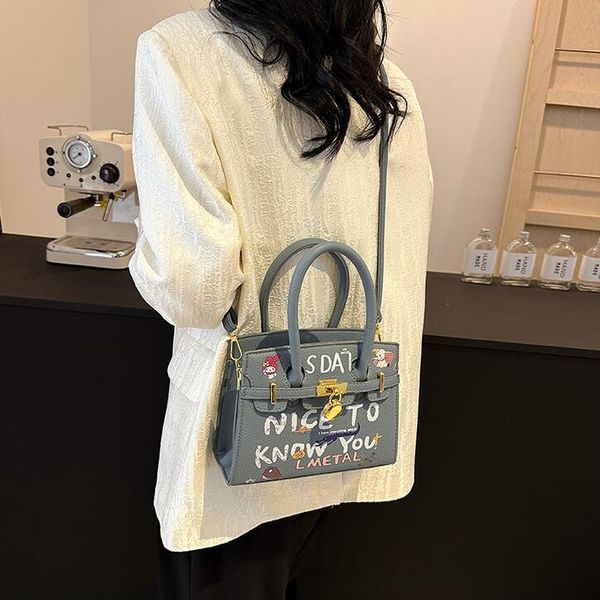 Outlet factory women shoulder bag 6 colors sweet and lovely graffiti handbag summer popular solid color leather messenger bag Western style buckle fashion handbag, White
Outlet factory women shoulder bag 6 colors sweet and lovely graffiti handbag summer popular solid color leather messenger bag Western style buckle fashion handbag, White