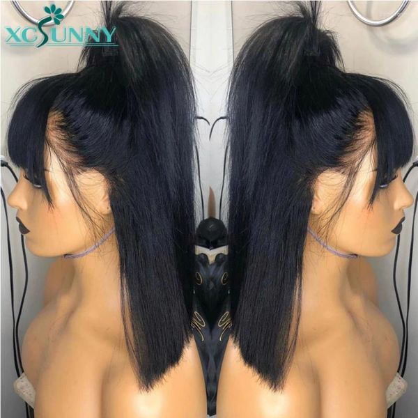 Wig Bob With Bangs 13x6 Lace Front Short Human Hair Wigs HD Frontal Pre Plucked Remy Brazilian Xcsunny s al, 13x6x3.5 lace
Wig Bob With Bangs 13x6 Lace Front Short Human Hair Wigs HD Frontal Pre Plucked Remy Brazilian Xcsunny s al, 13x6x3.5 lace