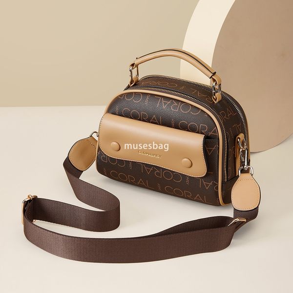 Urban minimalist hard leather large capacity handbag new printed contrasting color patchwork tote bag crossbody bag women one shoulder small round bag, Coffee
Urban minimalist hard leather large capacity handbag new printed contrasting color patchwork tote bag crossbody bag women one shoulder small round bag, Coffee