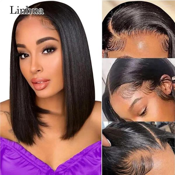 Lace Front Linhua Bob Wig 13x4 Frontal Short Human Hair Wigs From 8 To 16 Inch Tansparent Closure 180% Density al s 10%, Natural color
Lace Front Linhua Bob Wig 13x4 Frontal Short Human Hair Wigs From 8 To 16 Inch Tansparent Closure 180% Density al s 10%, Natural color