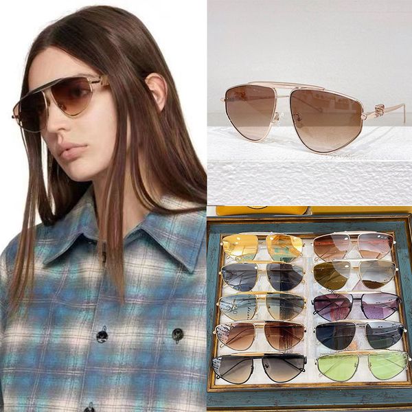 New fashion Womens metal sunglasses LW40108 Italian Womens designer cool gradient polarized lens sunglasses UV400 protective lens Womens metal frame glasses
New fashion Womens metal sunglasses LW40108 Italian Womens designer cool gradient polarized lens sunglasses UV400 protective lens Womens metal frame glasses