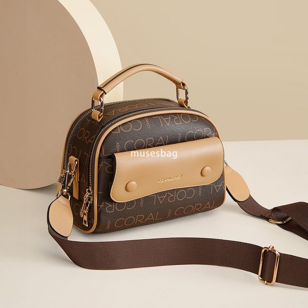 Urban minimalist hard leather large capacity handbag new printed contrasting color patchwork tote bag crossbody bag women one shoulder small round bag, Coffee
Urban minimalist hard leather large capacity handbag new printed contrasting color patchwork tote bag crossbody bag women one shoulder small round bag, Coffee