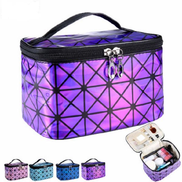 designer bag tote European and American Fashion Lingge 3D Laser PU Folding Makeup Bag Portable Travel Handbag Waterproof Storage Wash Bag, Purple
designer bag tote European and American Fashion Lingge 3D Laser PU Folding Makeup Bag Portable Travel Handbag Waterproof Storage Wash Bag, Purple