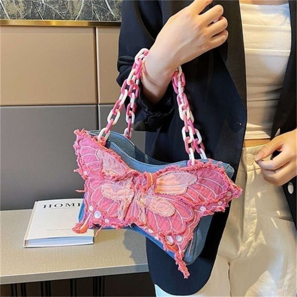 designer bag New Arrival Lovely Designer Crossbody Bag Pink Butterfly Decor Y2K Denim Shoulder Bags Canvas Artwork Hobo Women Shopping Sweet Style Middl, Blue 30x25x18cm
designer bag New Arrival Lovely Designer Crossbody Bag Pink Butterfly Decor Y2K Denim Shoulder Bags Canvas Artwork Hobo Women Shopping Sweet Style Middl, Blue 30x25x18cm