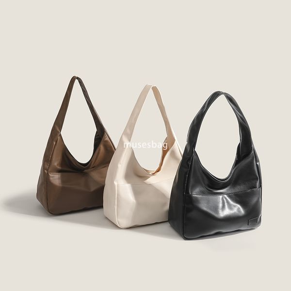 Fashionable Women High Quality Classic Retro Large Capacity One Shoulder Underarm Bag Spring/Summer Korea Versatile Commuter Crossbody Tote Bag, Brown 
Fashionable Women High Quality Classic Retro Large Capacity One Shoulder Underarm Bag Spring/Summer Korea Versatile Commuter Crossbody Tote Bag, Brown