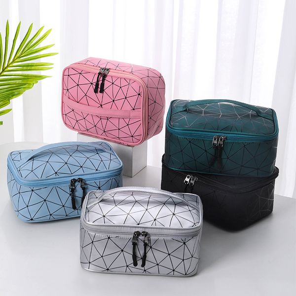 designer tote bag Instagram Wind Super Fire Waterproof Diamond Grid Handheld Makeup Bag Portable Waterproof Travel Storage Bag PU Wash Bag, Silver
designer tote bag Instagram Wind Super Fire Waterproof Diamond Grid Handheld Makeup Bag Portable Waterproof Travel Storage Bag PU Wash Bag, Silver