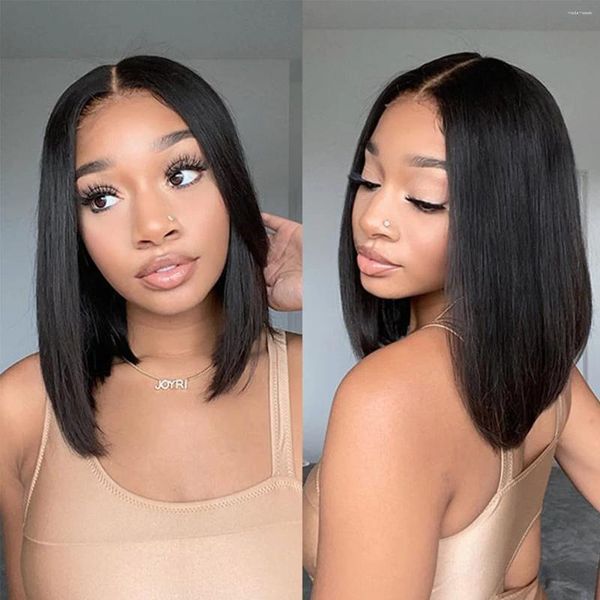 Bob 13x4 Wig Straight Lace Front Peruvian Human Hair Wigs For Women 4x4 Frontal s al, Dark brown
Bob 13x4 Wig Straight Lace Front Peruvian Human Hair Wigs For Women 4x4 Frontal s al, Dark brown