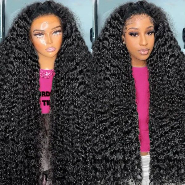 40 30 Inches Deep Wave 13x6 HD Transparent Human Hair Wig 13x4 Glueless Curly Wave Lace Frontal Wigs Synthetic For Woman s, Ombre color
40 30 Inches Deep Wave 13x6 HD Transparent Human Hair Wig 13x4 Glueless Curly Wave Lace Frontal Wigs Synthetic For Woman s, Ombre color
