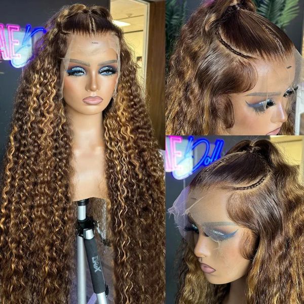Blonde Highlight Honey Water Wave Lace Front Human Hair Wigs 13x4 Transparent Lace Frontal Wig Deep Curly Ombre 4/27 Lace Wigs al
Blonde Highlight Honey Water Wave Lace Front Human Hair Wigs 13x4 Transparent Lace Frontal Wig Deep Curly Ombre 4/27 Lace Wigs al