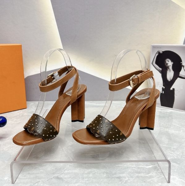 High quality Designer women's High heels sandals classic women Open toe empty ladies sandals black white brown sandals women high-heeled sandals 35-42, Pink
High quality Designer women's High heels sandals classic women Open toe empty ladies sandals black white brown sandals women high-heeled sandals 35-42, Pink