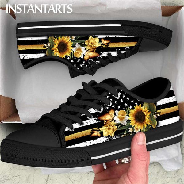 INSTANTARTS Sunflower American Flag Design Lightweight Canvas Low Top Shoes Outdoor Walking Footwear Soft Sole Casual Sneakers, Spf0539fxb0
INSTANTARTS Sunflower American Flag Design Lightweight Canvas Low Top Shoes Outdoor Walking Footwear Soft Sole Casual Sneakers, Spf0539fxb0