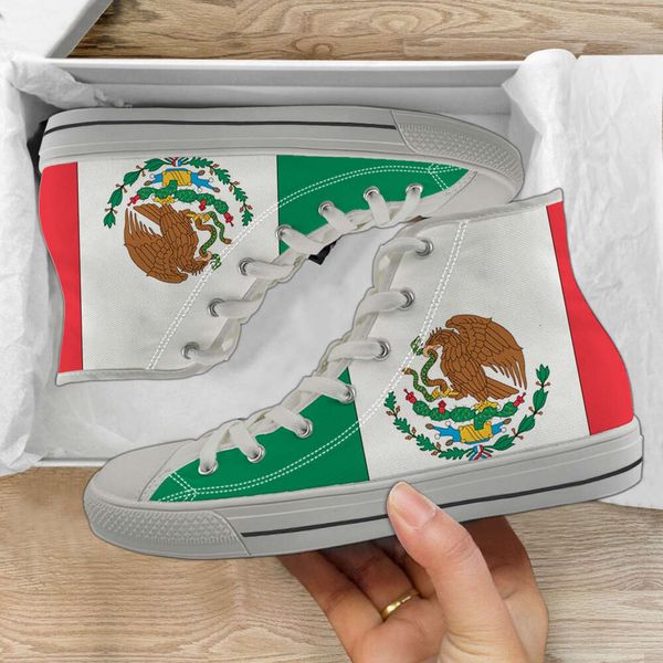 INSTANTARTS Mexico Flag Print Casual Women Vulcanized Shoes Breathable Lace up High Top Canves Shoe Ladies Walking Foowear Mujer, Hmea966z38
INSTANTARTS Mexico Flag Print Casual Women Vulcanized Shoes Breathable Lace up High Top Canves Shoe Ladies Walking Foowear Mujer, Hmea966z38
