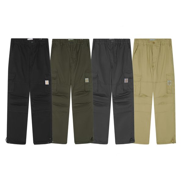 Mens cargo pants classic vintage style Mid rise loose fitting casual pants