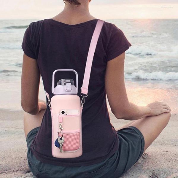 Water Bottles 2 Liters Bottle With Sleeve 64 OZ Inspirational Half Gallon Holder Straw Men Women Jug For Gym Workout Sports, Pink
Water Bottles 2 Liters Bottle With Sleeve 64 OZ Inspirational Half Gallon Holder Straw Men Women Jug For Gym Workout Sports, Pink
