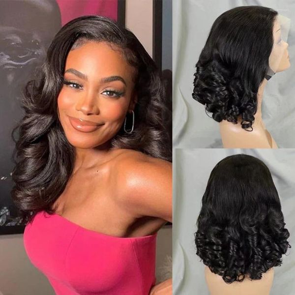 Wave Body 13x4 Lace Front Bob Wig HD Transparent Human Hair Wigs 210% Short Loose Frontal For Women s al, Picture shown
Wave Body 13x4 Lace Front Bob Wig HD Transparent Human Hair Wigs 210% Short Loose Frontal For Women s al, Picture shown