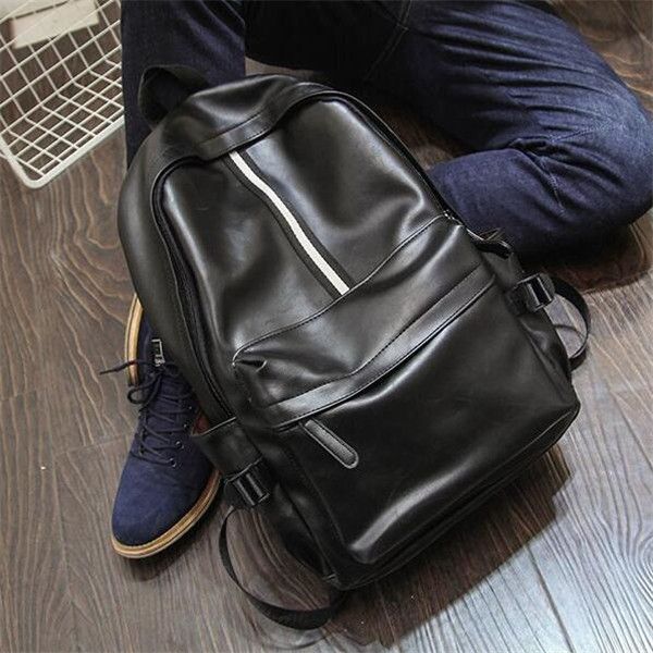 Outlet factory men shoulder bag 2 colors college style color matching leather student backpacks outdoor travel sports leisure backpack vertical plaid handbag 305#, Black
Outlet factory men shoulder bag 2 colors college style color matching leather student backpacks outdoor travel sports leisure backpack vertical plaid handbag 305#, Black