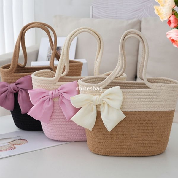 Fashionable women designer with a lazy and casual temperament small and fresh woven large capacity handbag versatile for travel cotton rope woven bag, Pink
Fashionable women designer with a lazy and casual temperament small and fresh woven large capacity handbag versatile for travel cotton rope woven bag, Pink