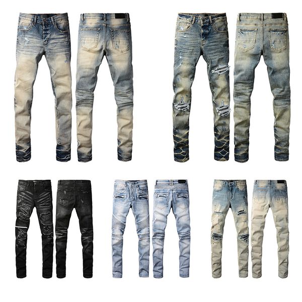Jeans designer jeans men Pant mens slim fit elastic embroidery fashion skinny jean style cat whisker whitening mens broken hole denim luxury jeans for mens pants, Blue
Jeans designer jeans men Pant mens slim fit elastic embroidery fashion skinny jean style cat whisker whitening mens broken hole denim luxury jeans for mens pants, Blue