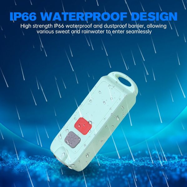 rechargeable keychain alarm for women self defense 130 db loud waterproof sos emergency safety alert device with led light