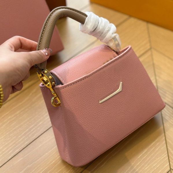 with box Best Bags Women's Casual Designer Tote Wedding Date Leather Handbag Letter Metal Triangle Shoulder Bag Street Shopping Messenger Backpack bagss, Color#1
with box Best Bags Women's Casual Designer Tote Wedding Date Leather Handbag Letter Metal Triangle Shoulder Bag Street Shopping Messenger Backpack bagss, Color#1
