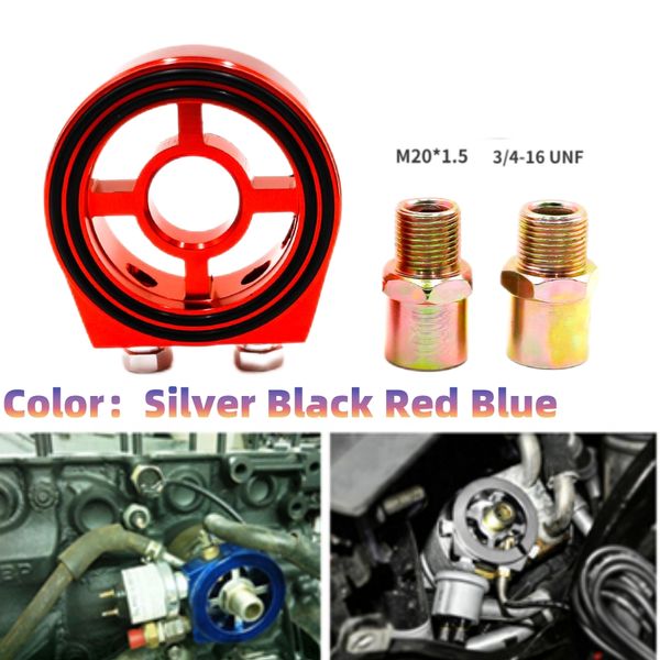 Aluminum M20*1.5 And 3/4-16 Oil Filter Cooler Sandwich Plate Adapter For Car Gauge Oil Temp Pressure Adaptor Car Meter