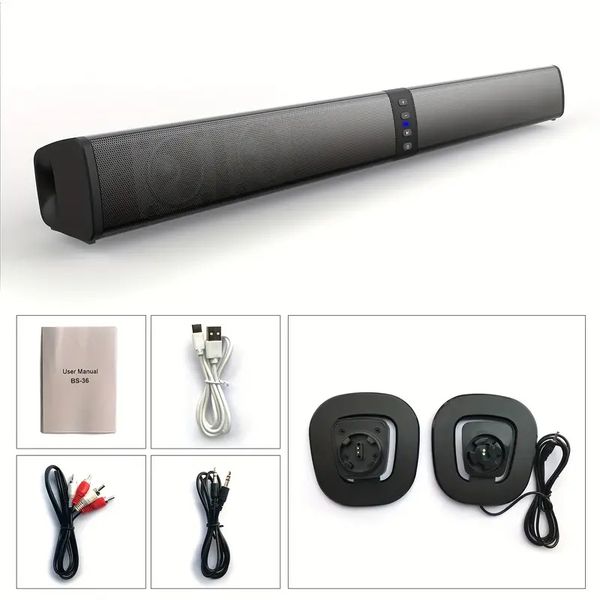 polvcdg home audio bluetooth speaker detachable deformable long strip tv computers cell phones speaker bs36