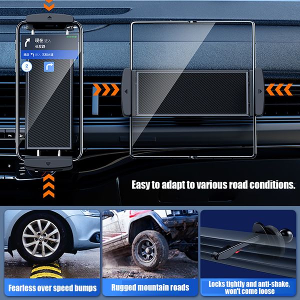 Universal Auto Car Tablet Stand Holder 4.7-12.9inch Air Vent Mount for iPad Pro Air iPhone Xiaomi Huawei GPS Mobile Phone